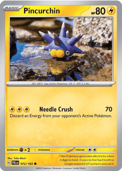 Pincurchin 72 — Paldea Evolved