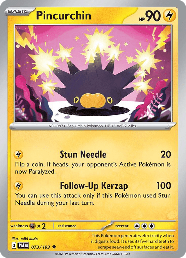 Carta Pincurchin 73/193 do set Paldea Evolved — Pokémon TCG | Bynx