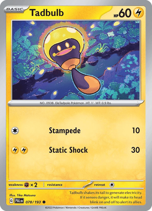 Carta Tadbulb 78/193 do set Paldea Evolved — Pokémon TCG | Bynx
