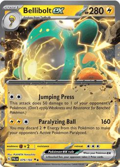 Bellibolt ex 79 — Paldea Evolved