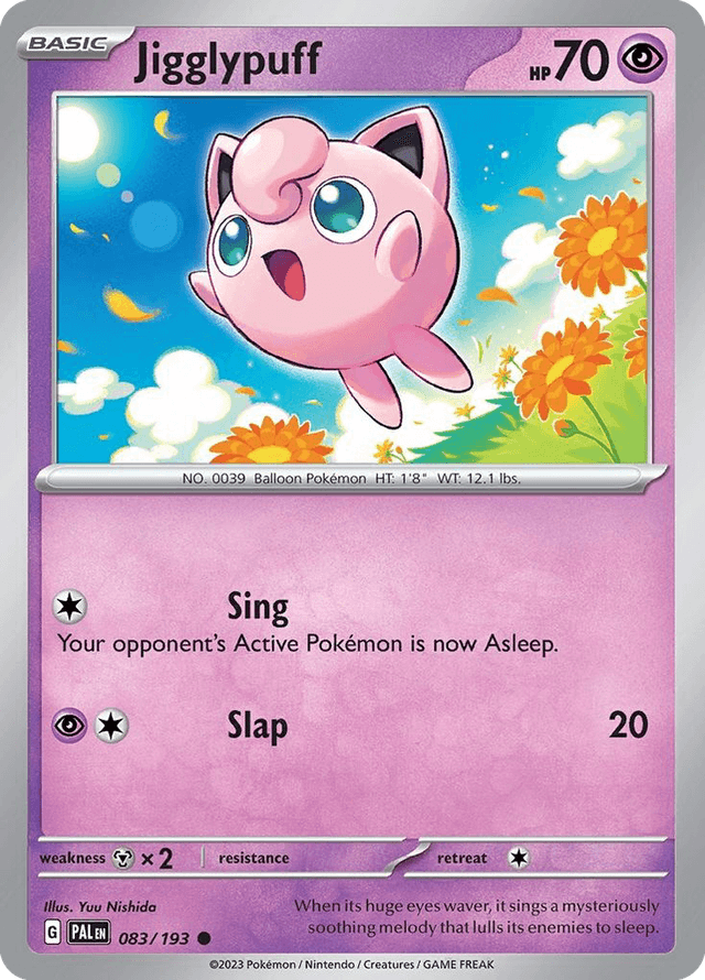 Carta Jigglypuff 83/193 do set Paldea Evolved — Pokémon TCG | Bynx