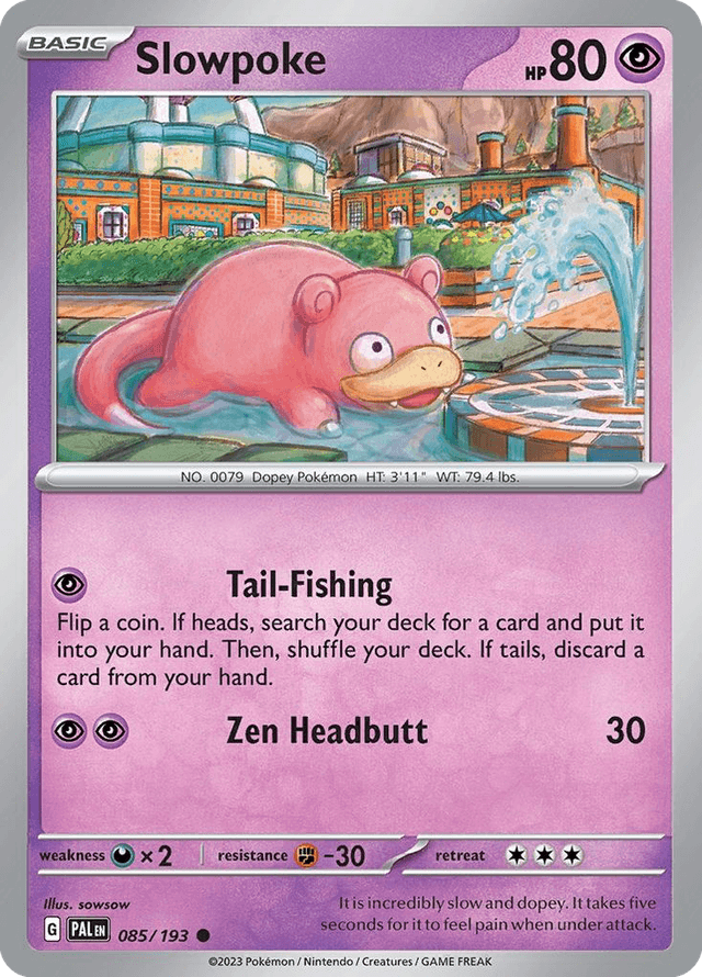 Carta Slowpoke 85/193 do set Paldea Evolved — Pokémon TCG | Bynx