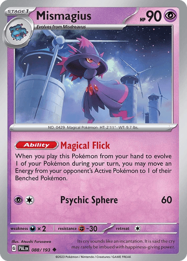 Carta Mismagius 88/193 do set Paldea Evolved — Pokémon TCG | Bynx