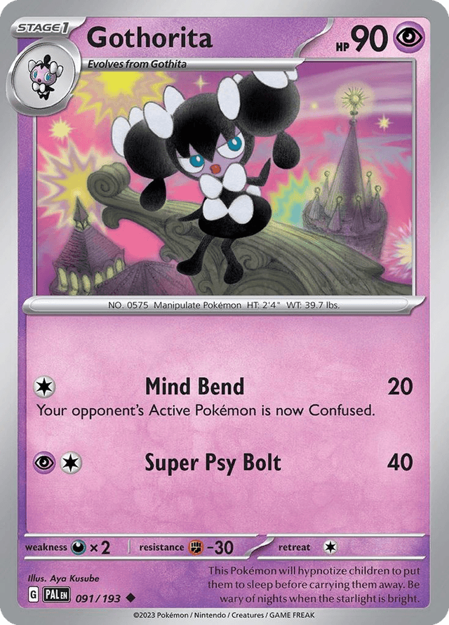 Carta Gothorita 91/193 do set Paldea Evolved — Pokémon TCG | Bynx