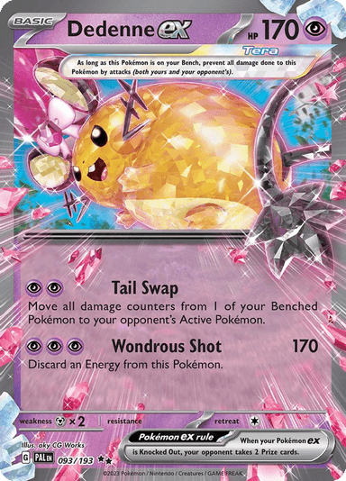 Carta Dedenne ex 93/193 do set Paldea Evolved — Pokémon TCG | Bynx