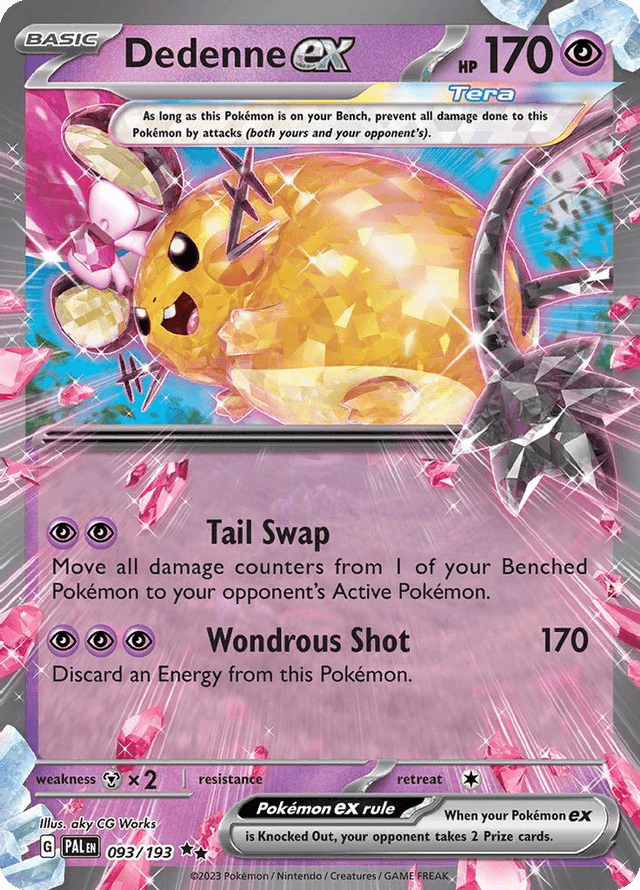 Carta Dedenne ex 93/193 do set Paldea Evolved — Pokémon TCG | Bynx