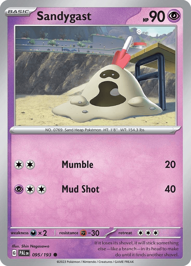 Carta Sandygast 95/193 do set Paldea Evolved — Pokémon TCG | Bynx