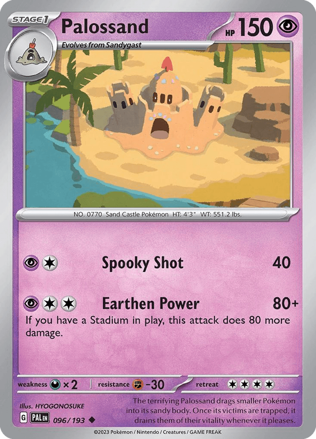 Carta Palossand 96/193 do set Paldea Evolved — Pokémon TCG | Bynx