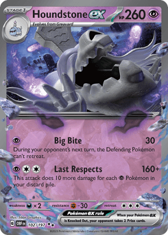 Houndstone ex 102 — Obsidian Flames