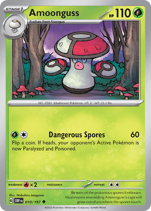 Carta Amoonguss 10/197 do set Obsidian Flames — Pokémon TCG | Bynx
