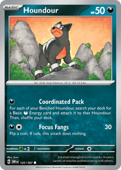 Houndour 131/197 — Obsidian Flames