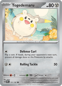 Togedemaru 151 — Obsidian Flames