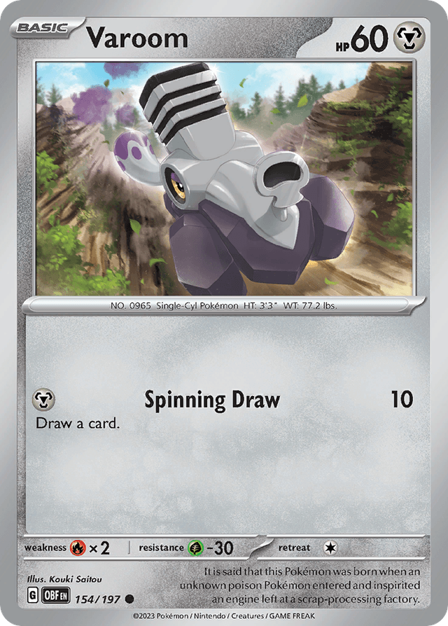 Carta Varoom 154/197 do set Obsidian Flames — Pokémon TCG | Bynx