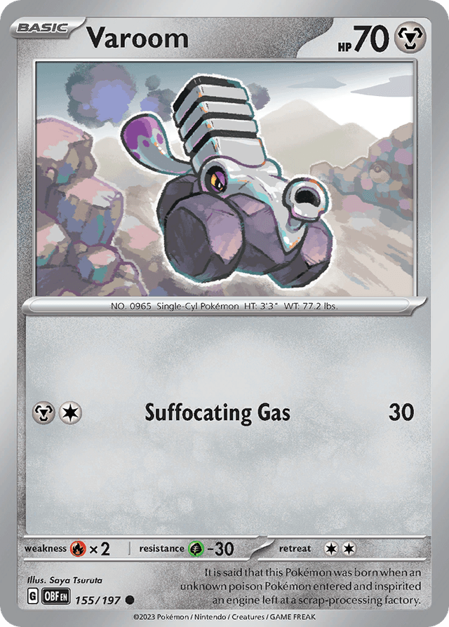Carta Varoom 155/197 do set Obsidian Flames — Pokémon TCG | Bynx