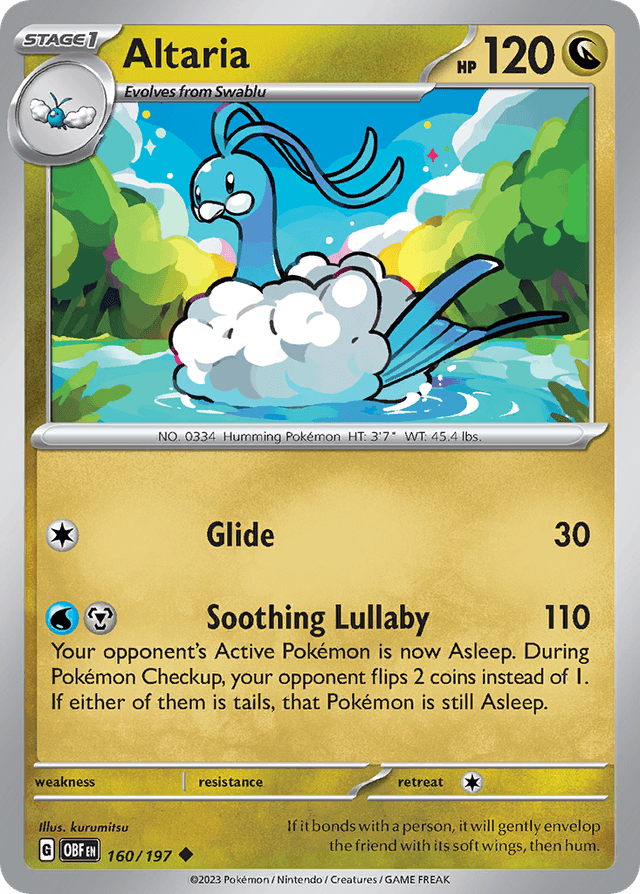 Carta Altaria 160/197 do set Obsidian Flames — Pokémon TCG | Bynx