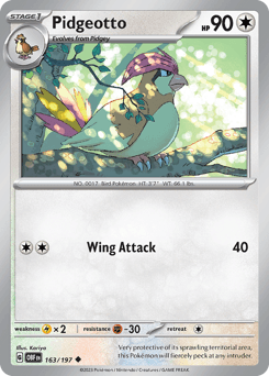Pidgeotto 163 — Obsidian Flames