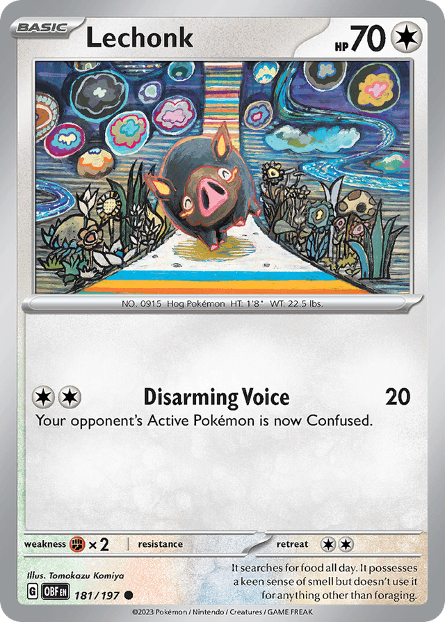Carta Lechonk 181/197 do set Obsidian Flames — Pokémon TCG | Bynx