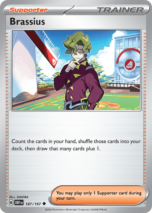 Carta Brassius 187/197 do set Obsidian Flames — Pokémon TCG | Bynx