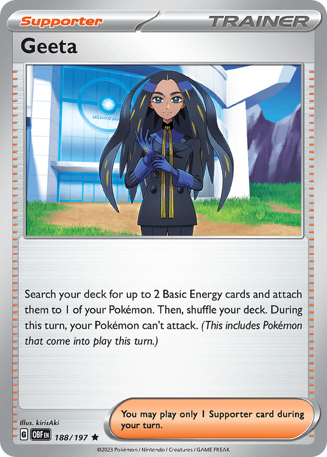 Carta Geeta 188/197 do set Obsidian Flames — Pokémon TCG | Bynx