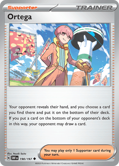 Carta Ortega 190/197 do set Obsidian Flames — Pokémon TCG | Bynx