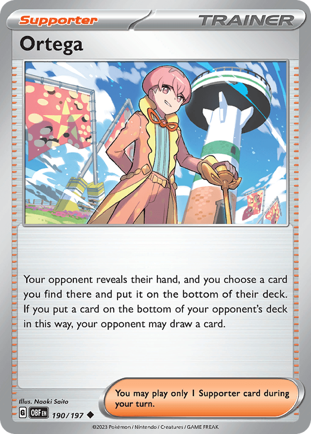 Carta Ortega 190/197 do set Obsidian Flames — Pokémon TCG | Bynx