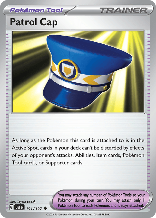 Carta Patrol Cap 191/197 do set Obsidian Flames — Pokémon TCG | Bynx