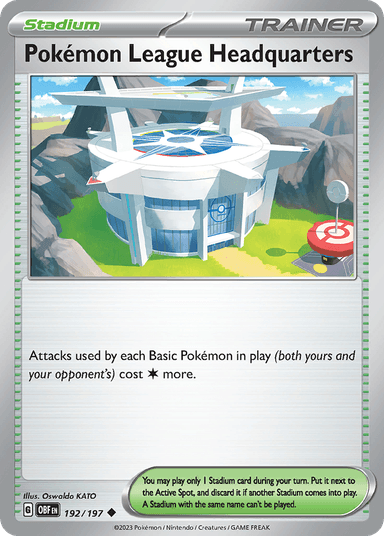 Carta Pokémon League Headquarters 192/197 do set Obsidian Flames — Pokémon TCG | Bynx