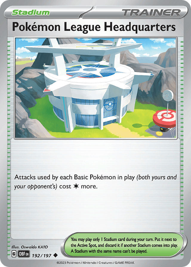 Carta Pokémon League Headquarters 192/197 do set Obsidian Flames — Pokémon TCG | Bynx