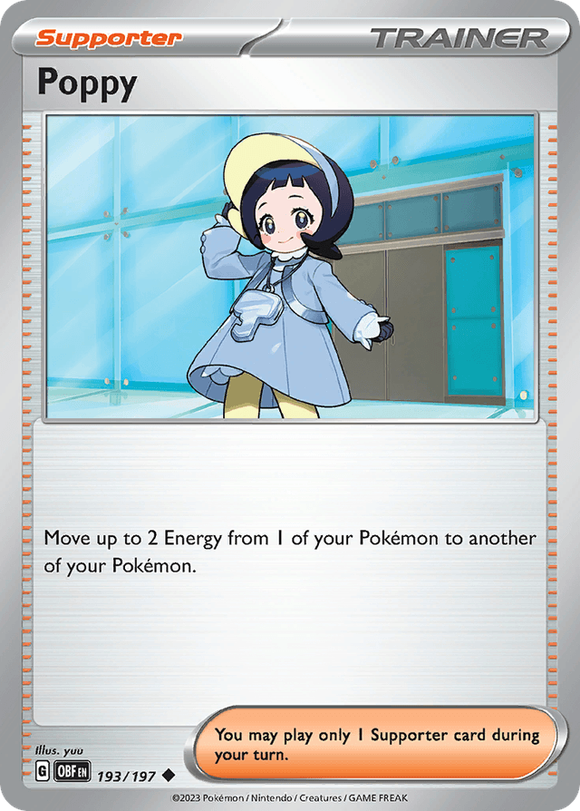Carta Poppy 193/197 do set Obsidian Flames — Pokémon TCG | Bynx