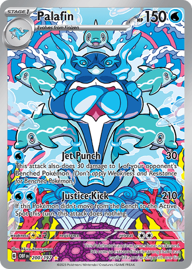 Carta Palafin 200/197 do set Obsidian Flames — Pokémon TCG | Bynx