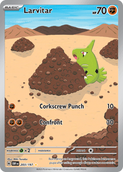 Larvitar 203 — Obsidian Flames