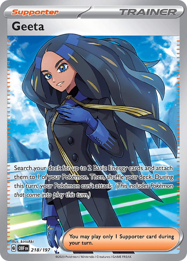 Carta Geeta 218/197 do set Obsidian Flames — Pokémon TCG | Bynx