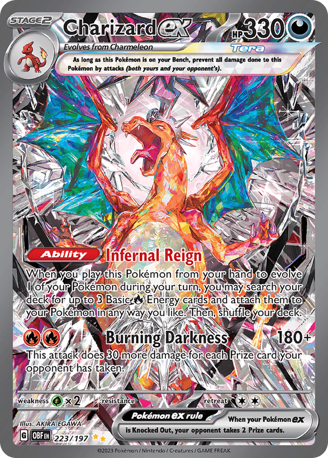 Carta Charizard ex 223/197 do set Obsidian Flames — Pokémon TCG | Bynx
