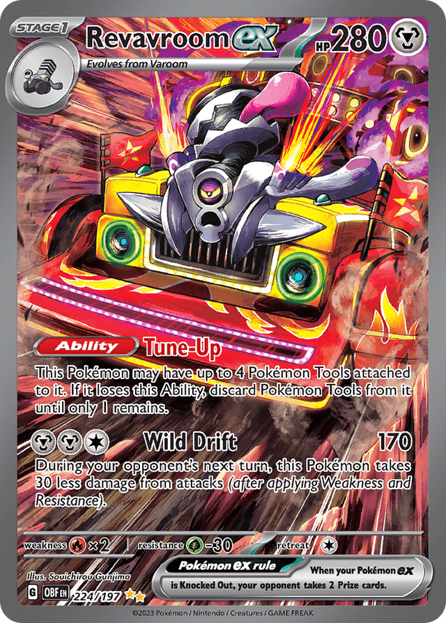 Carta Revavroom ex 224/197 do set Obsidian Flames — Pokémon TCG | Bynx