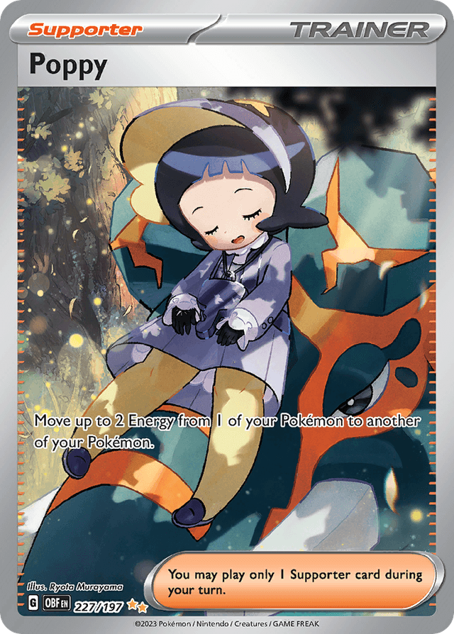 Carta Poppy 227/197 do set Obsidian Flames — Pokémon TCG | Bynx