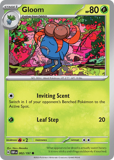 Carta Gloom 2/197 do set Obsidian Flames — Pokémon TCG | Bynx