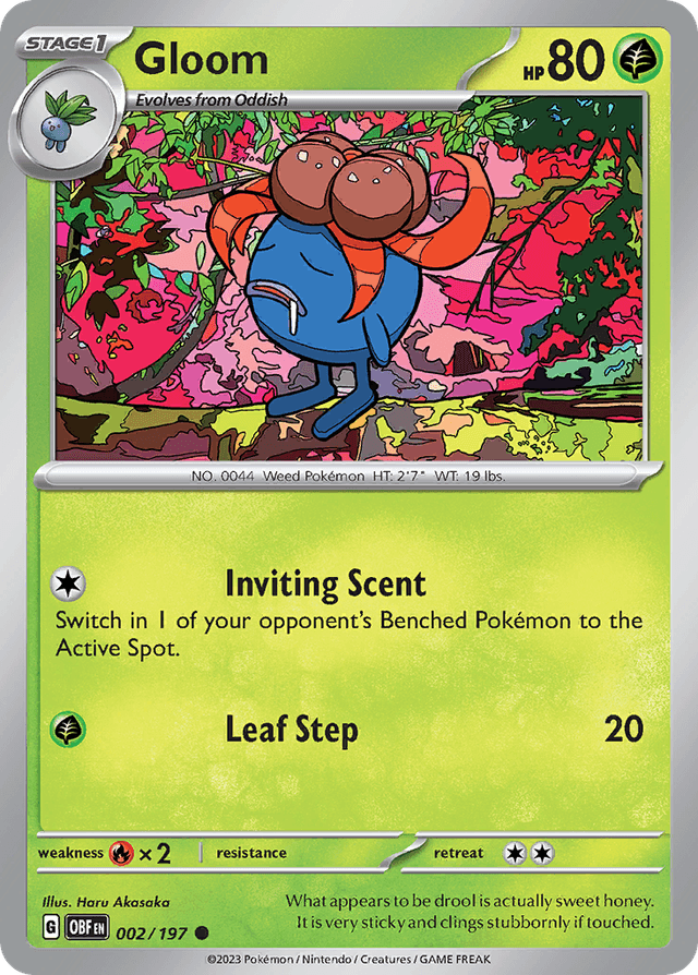 Carta Gloom 2/197 do set Obsidian Flames — Pokémon TCG | Bynx