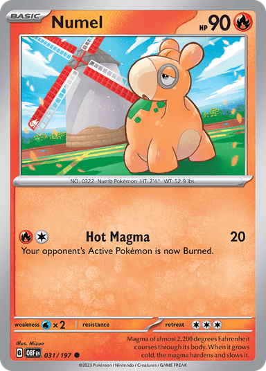 Carta Numel 31/197 do set Obsidian Flames — Pokémon TCG | Bynx