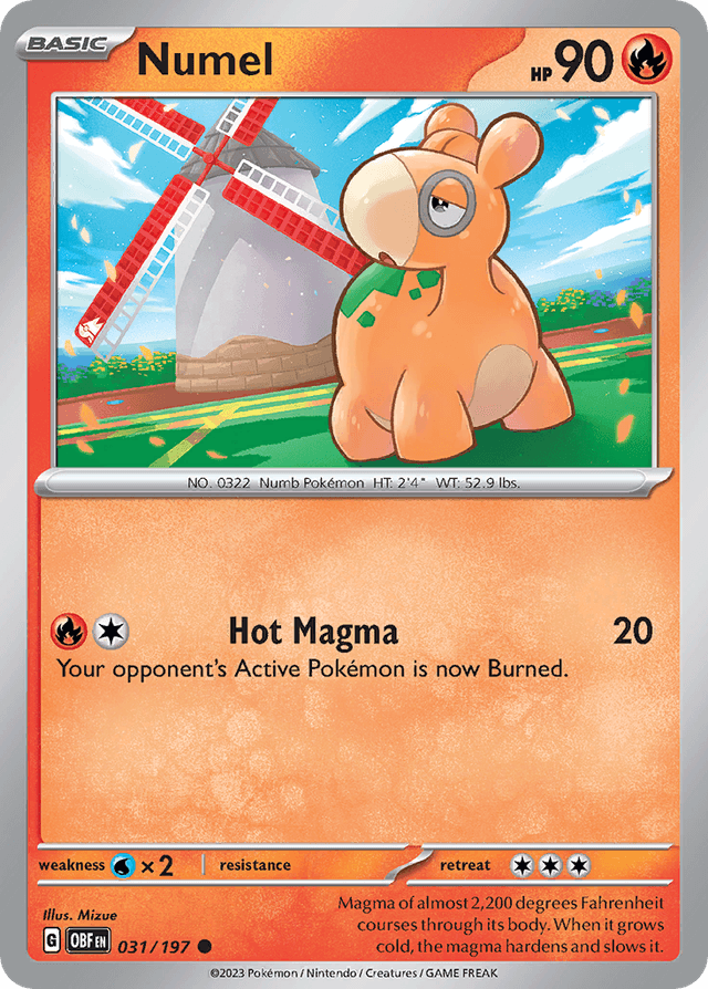 Carta Numel 31/197 do set Obsidian Flames — Pokémon TCG | Bynx