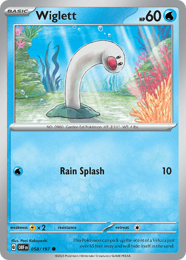 Carta Wiglett 58/197 do set Obsidian Flames — Pokémon TCG | Bynx