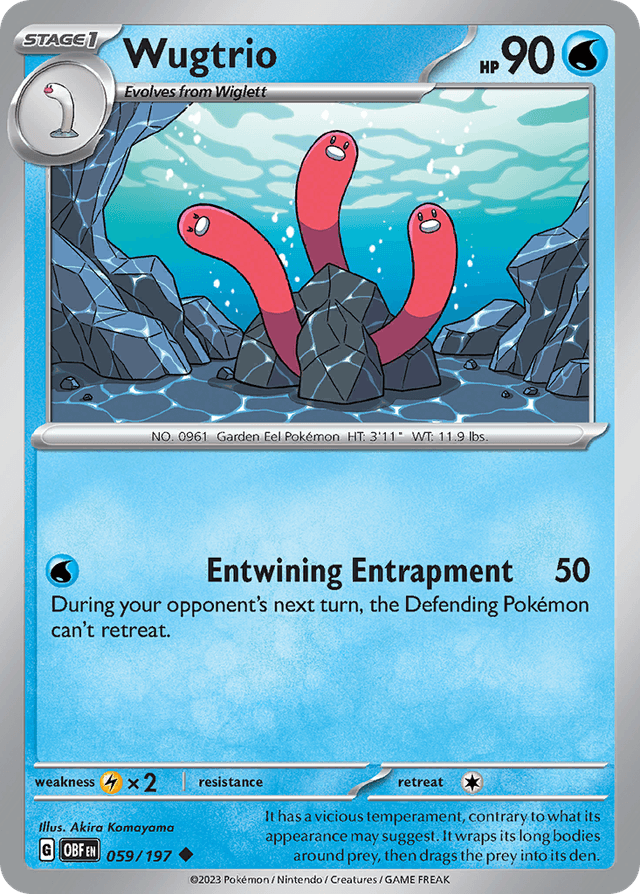 Carta Wugtrio 59/197 do set Obsidian Flames — Pokémon TCG | Bynx