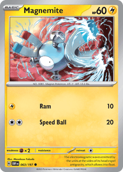 Magnemite 63 — Obsidian Flames