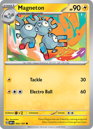 Carta Magneton 64/197 do set Obsidian Flames — Pokémon TCG | Bynx