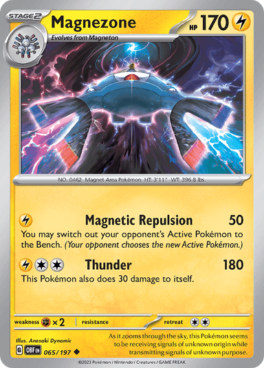 Carta Magnezone 65/197 do set Obsidian Flames — Pokémon TCG | Bynx
