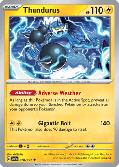 Thundurus 70 — Obsidian Flames