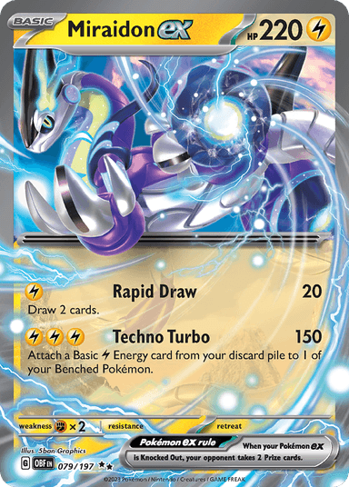 Carta Miraidon ex 79/197 do set Obsidian Flames — Pokémon TCG | Bynx