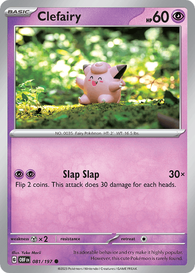 Carta Clefairy 81/197 do set Obsidian Flames — Pokémon TCG | Bynx