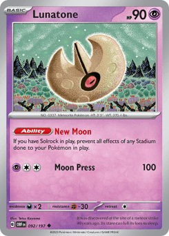 Lunatone 92 — Obsidian Flames