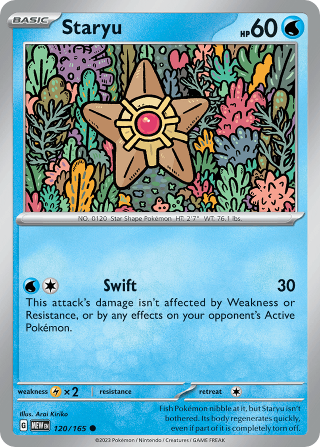Carta Staryu 120/165 do set 151 — Pokémon TCG | Bynx