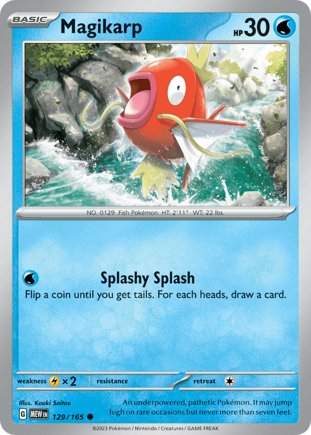 Carta Magikarp 129/165 do set 151 — Pokémon TCG | Bynx